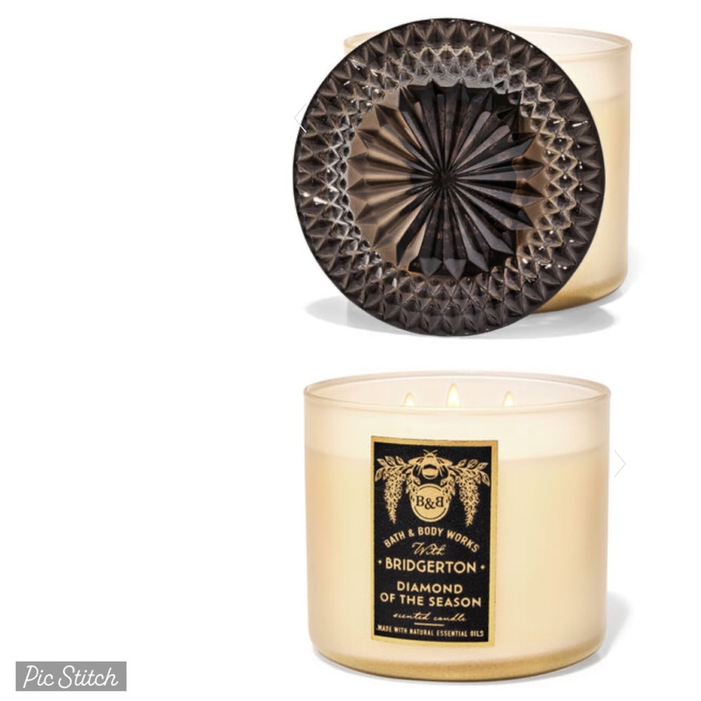 Bath & Body Works Bridgerton 3 Wick Candle Glass NEW
